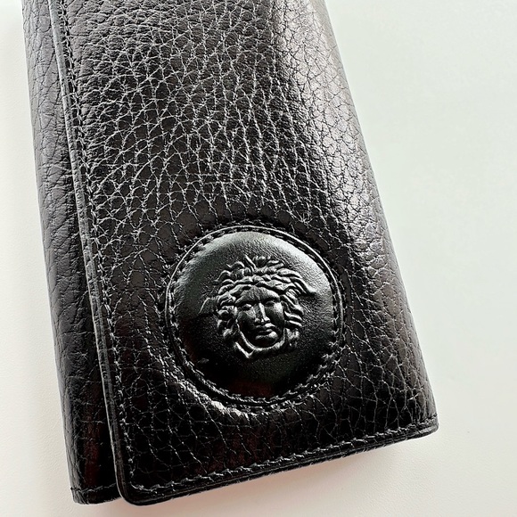 ✨GIANNI VERSACE Grained Leather Key Holder Case - Picture 2 of 11